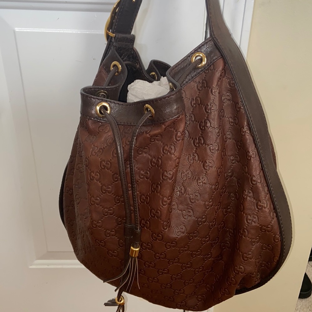 COPY - Gucci Large Hobo leather Authentic